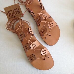 Tan Leather Women's Sandals